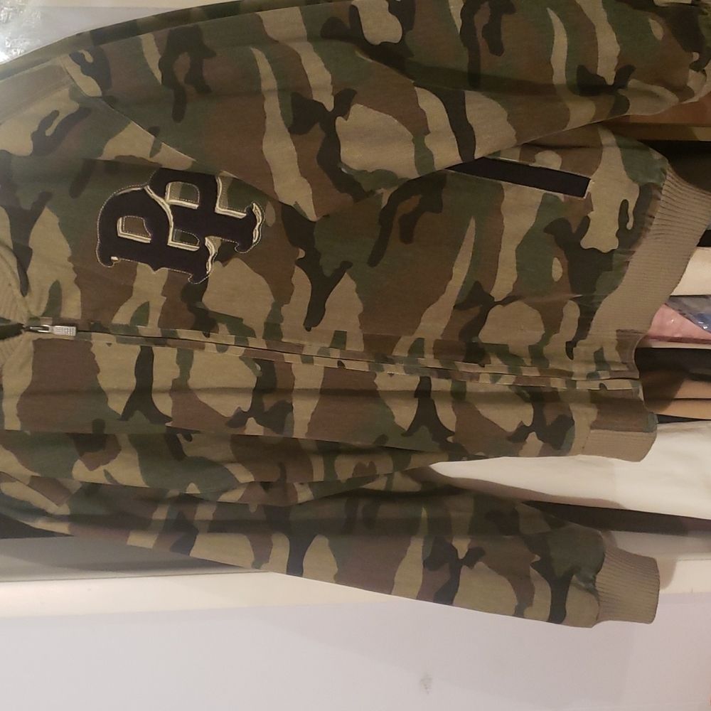 Pelle pelle camouflage jacket